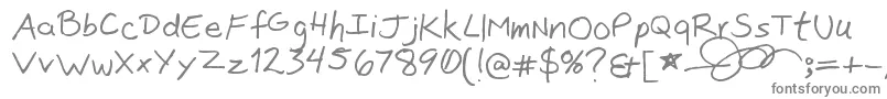 JonSans Font – Gray Fonts on White Background