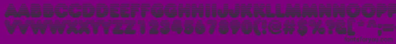 Frankfurtervenetian Font – Black Fonts on Purple Background