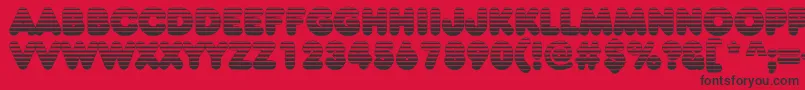 Frankfurtervenetian Font – Black Fonts on Red Background
