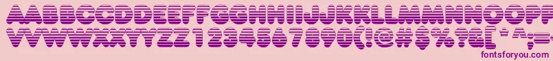 Frankfurtervenetian Font – Purple Fonts on Pink Background