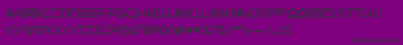 Mufferawfree Font – Black Fonts on Purple Background