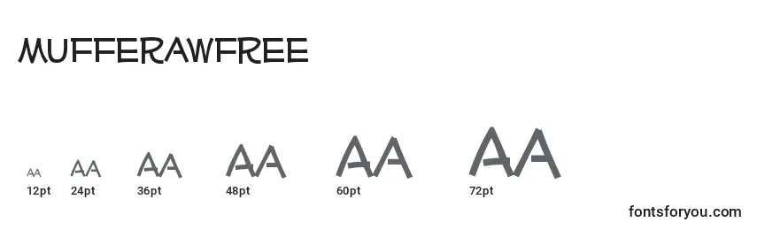 Размеры шрифта Mufferawfree