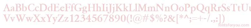 GaramondClassicoBold-Schriftart – Rosa Schriften