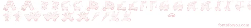 Movingletters Font – Pink Fonts on White Background