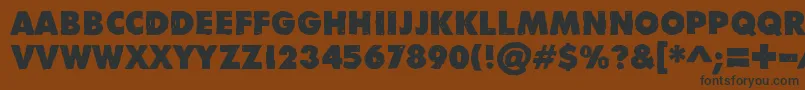 DivisibleInvisibleLow Font – Black Fonts on Brown Background