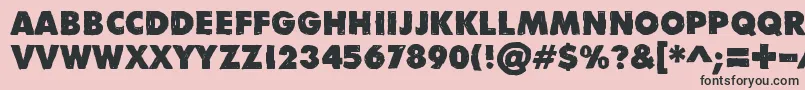 DivisibleInvisibleLow Font – Black Fonts on Pink Background