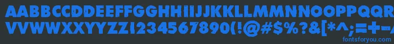DivisibleInvisibleLow Font – Blue Fonts on Black Background