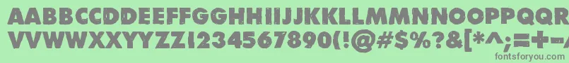 DivisibleInvisibleLow Font – Gray Fonts on Green Background