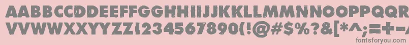 DivisibleInvisibleLow Font – Gray Fonts on Pink Background