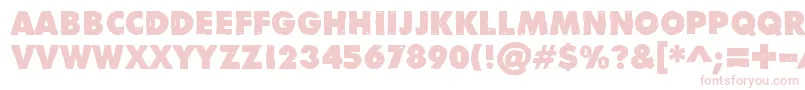 DivisibleInvisibleLow Font – Pink Fonts on White Background