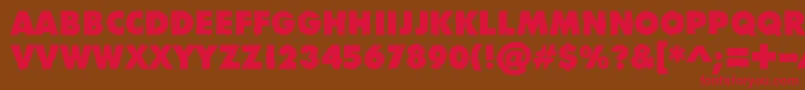 DivisibleInvisibleLow Font – Red Fonts on Brown Background
