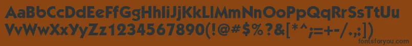 KabelgttMediumBold Font – Black Fonts on Brown Background