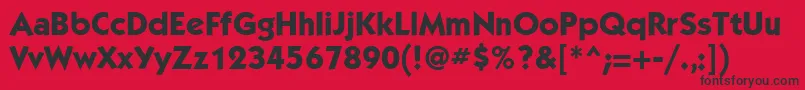 KabelgttMediumBold Font – Black Fonts on Red Background