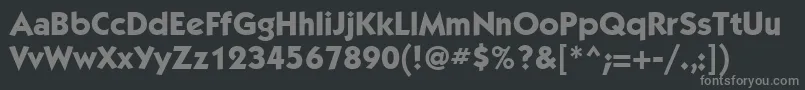 KabelgttMediumBold Font – Gray Fonts on Black Background