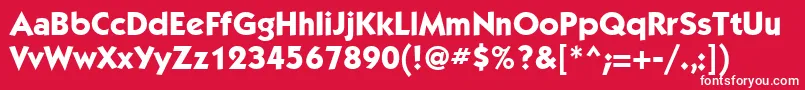 KabelgttMediumBold Font – White Fonts on Red Background