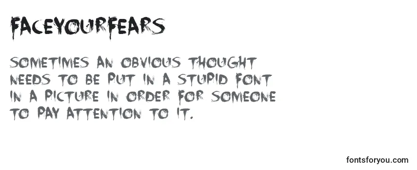 FaceYourFears Font