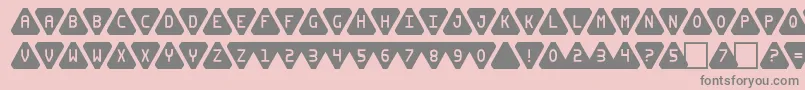 Pyra2 Font – Gray Fonts on Pink Background