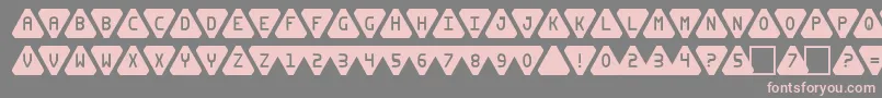 Pyra2 Font – Pink Fonts on Gray Background