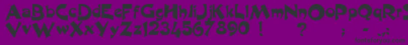 Harquil Font – Black Fonts on Purple Background