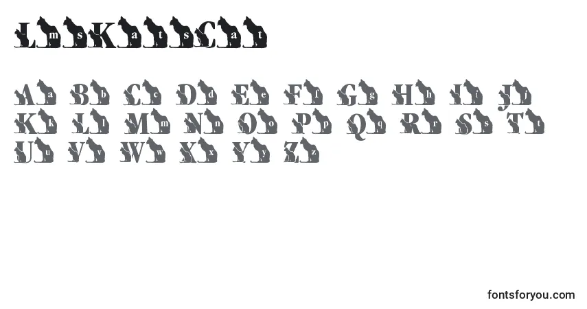 Шрифт LmsKatsCat – алфавит, цифры, специальные символы
