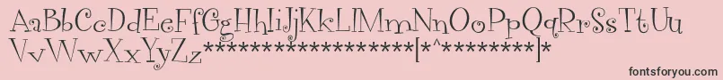 VegacuteDemo Font – Black Fonts on Pink Background
