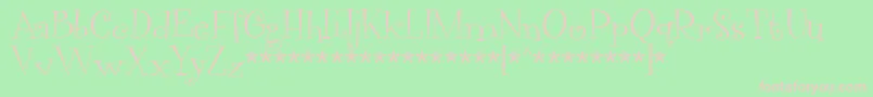 VegacuteDemo Font – Pink Fonts on Green Background