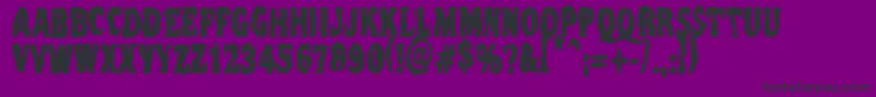 Vtc Nightofthedeadcorruptcaps Font – Black Fonts on Purple Background