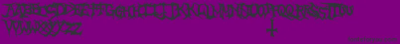 BrutalTooth Font – Black Fonts on Purple Background