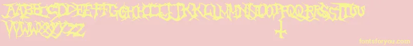More about BrutalTooth Font BrutalTooth Font – Yellow Fonts on Pink Background