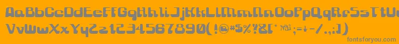 Gravity ffy Font – Gray Fonts on Orange Background