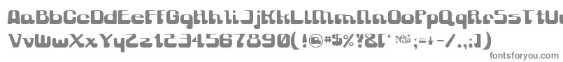 フォントGravity ffy – 白い背景に灰色の文字