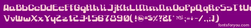 Gravity ffy Font – Pink Fonts on Purple Background