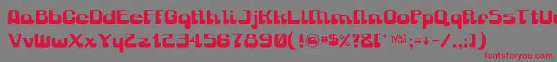 Gravity ffy Font – Red Fonts on Gray Background