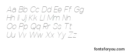 NuorderThinitalic Font