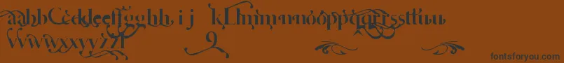 CafeLounge19Trial Font – Black Fonts on Brown Background
