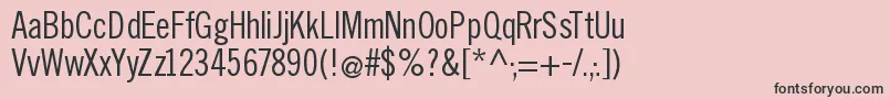 Slimsansserif Font – Black Fonts on Pink Background