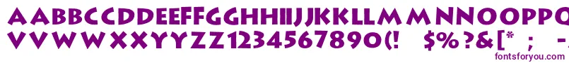 LargeRock Font – Purple Fonts on White Background