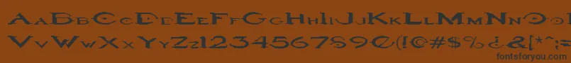 Halo3 Font – Black Fonts on Brown Background