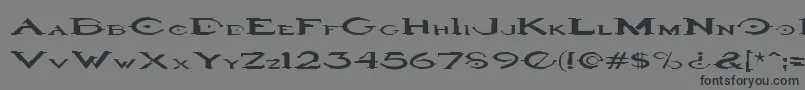 Halo3-Schriftart – Schwarze Schriften auf grauem Hintergrund
