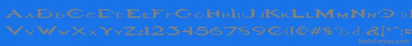 Halo3 Font – Gray Fonts on Blue Background