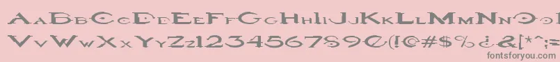 Halo3 Font – Gray Fonts on Pink Background