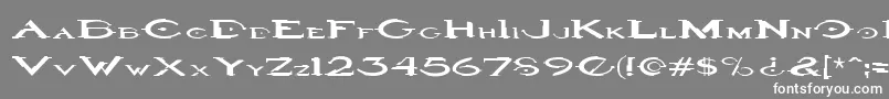 フォントHalo3 – 灰色の背景に白い文字