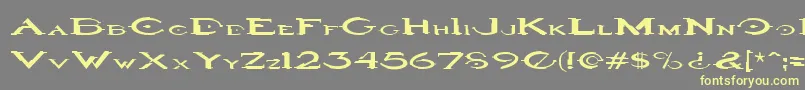 Halo3 Font – Yellow Fonts on Gray Background