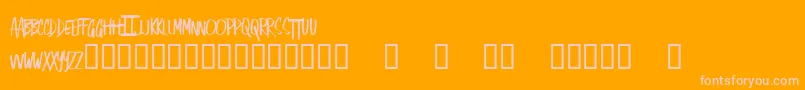 SingOut Font – Pink Fonts on Orange Background
