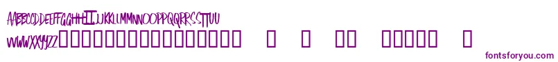 SingOut Font – Purple Fonts on White Background