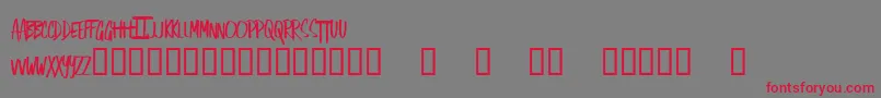 fuente SingOut – Fuentes Rojas Sobre Fondo Gris