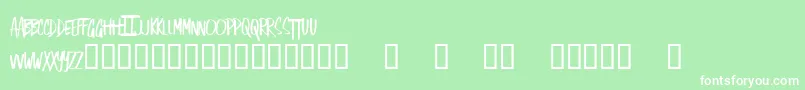 SingOut Font – White Fonts on Green Background