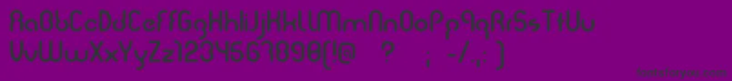 Judit-Schriftart – Schwarze Schriften auf violettem Hintergrund