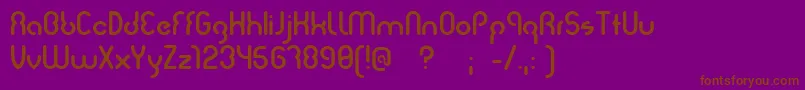 fuente Judit – Fuentes Marrones Sobre Fondo Morado