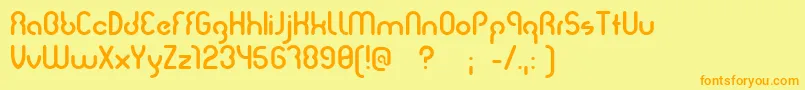 Judit Font – Orange Fonts on Yellow Background